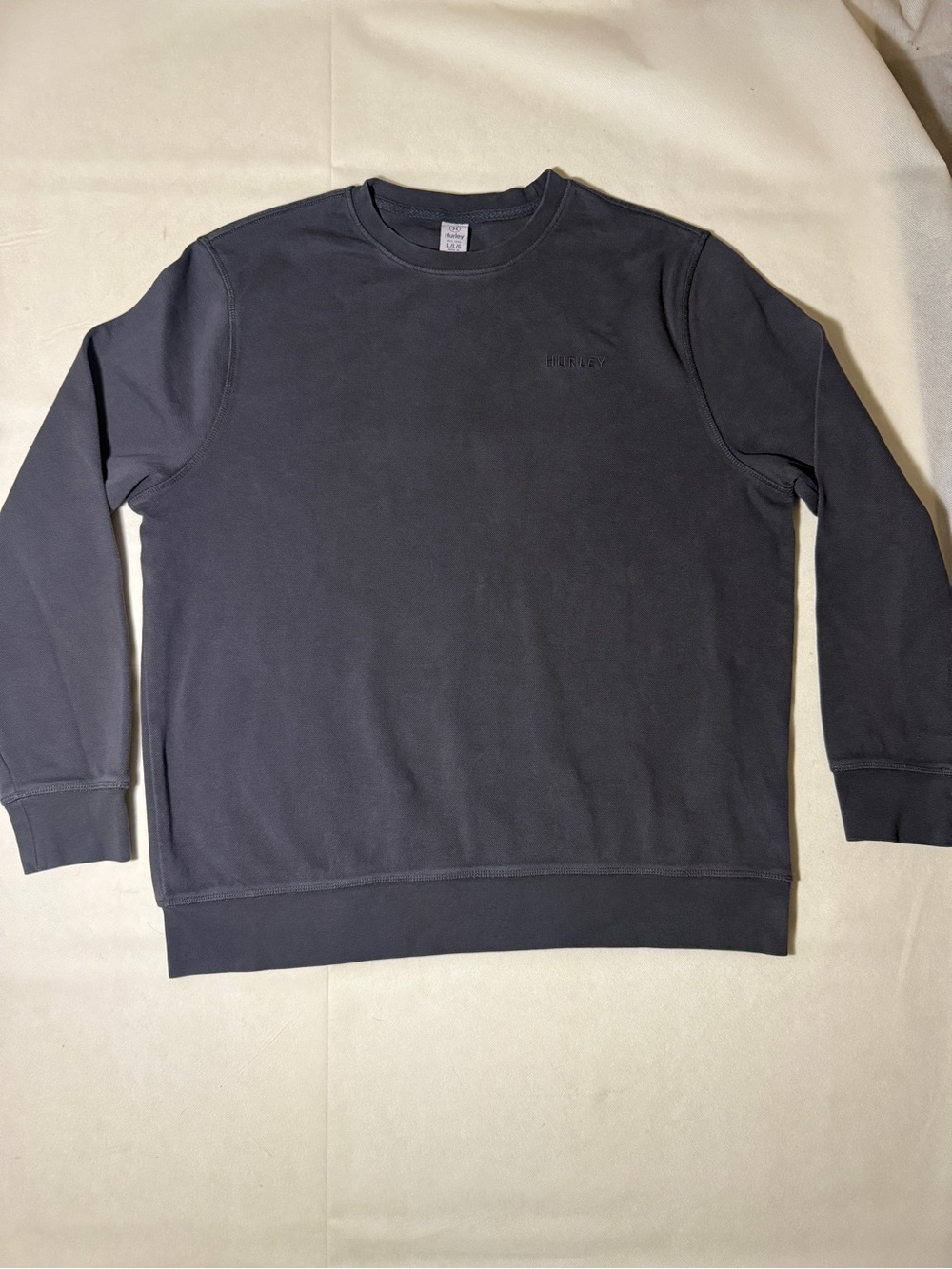Hurley Men's Crewneck Sweatshirt - Charcoal Black